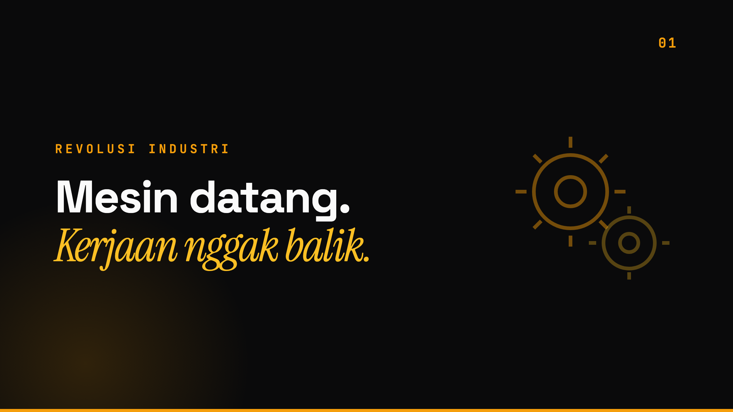 Mesin datang, kerjaan nggak balik