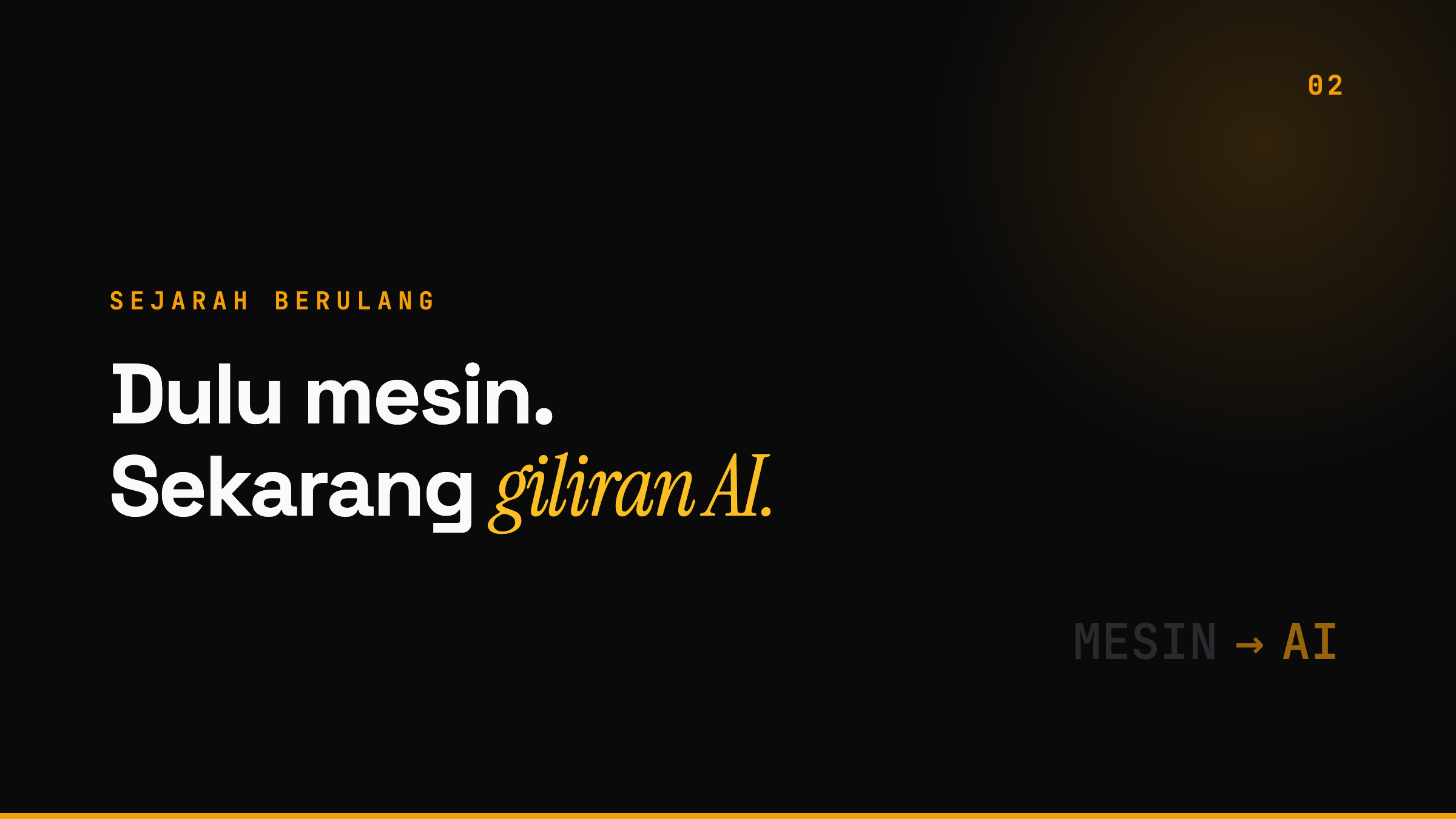 Dulu mesin, sekarang AI — sejarah berulang